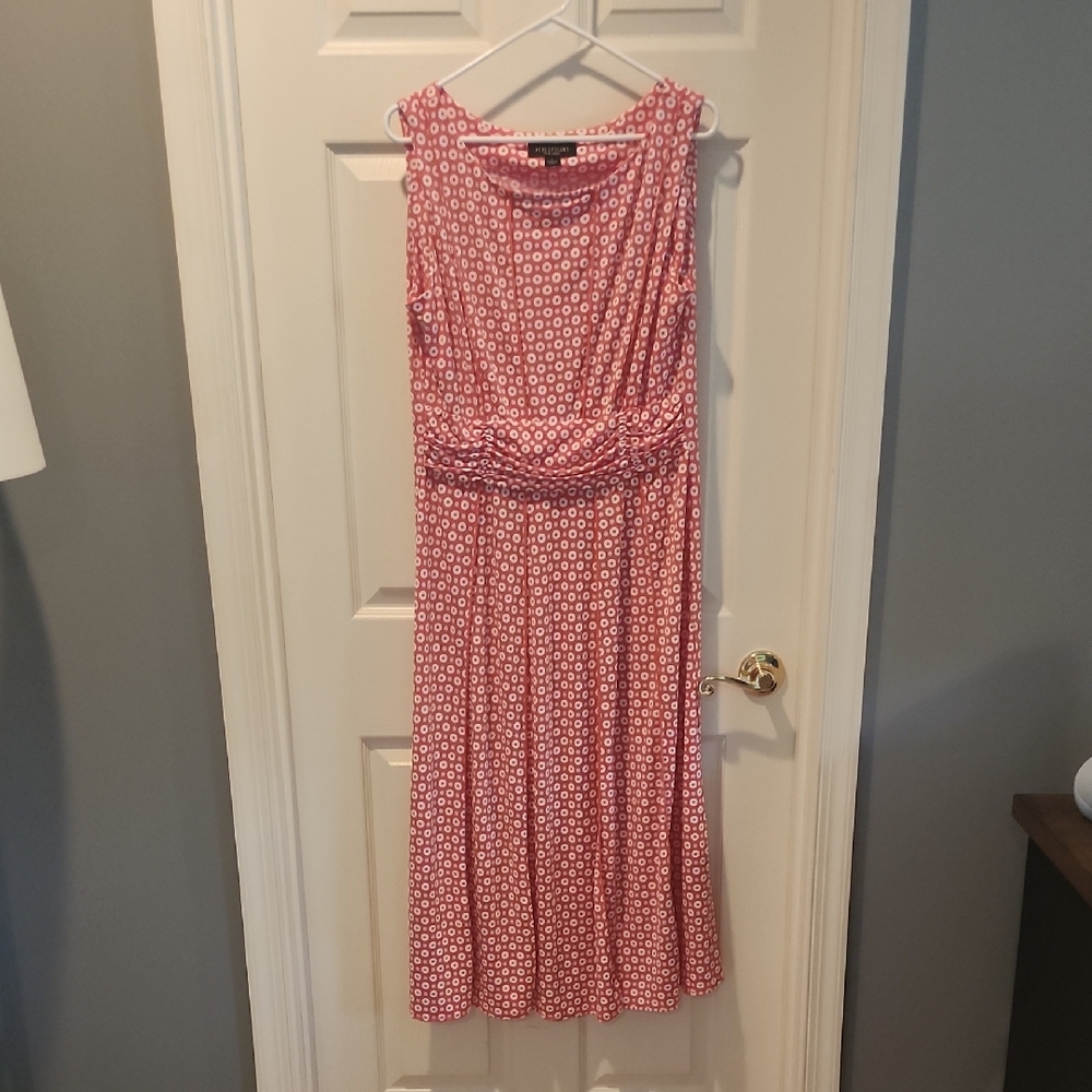 Perceptions Pink Geometric Maxi Dress